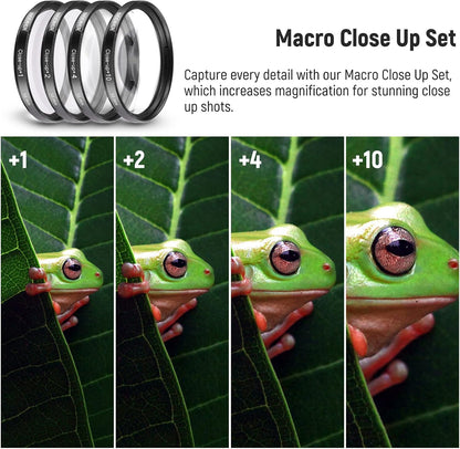 Neewer 58mm Filter Kit ND CPL UV FLD Macro Lens