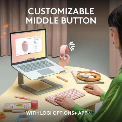 Logitech 910-007168 Pebble Mouse 2 - Slim Wireless Bluetooth