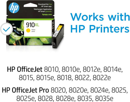 HP 910XL Yellow High-yield Ink Cartridge 3YL64AN