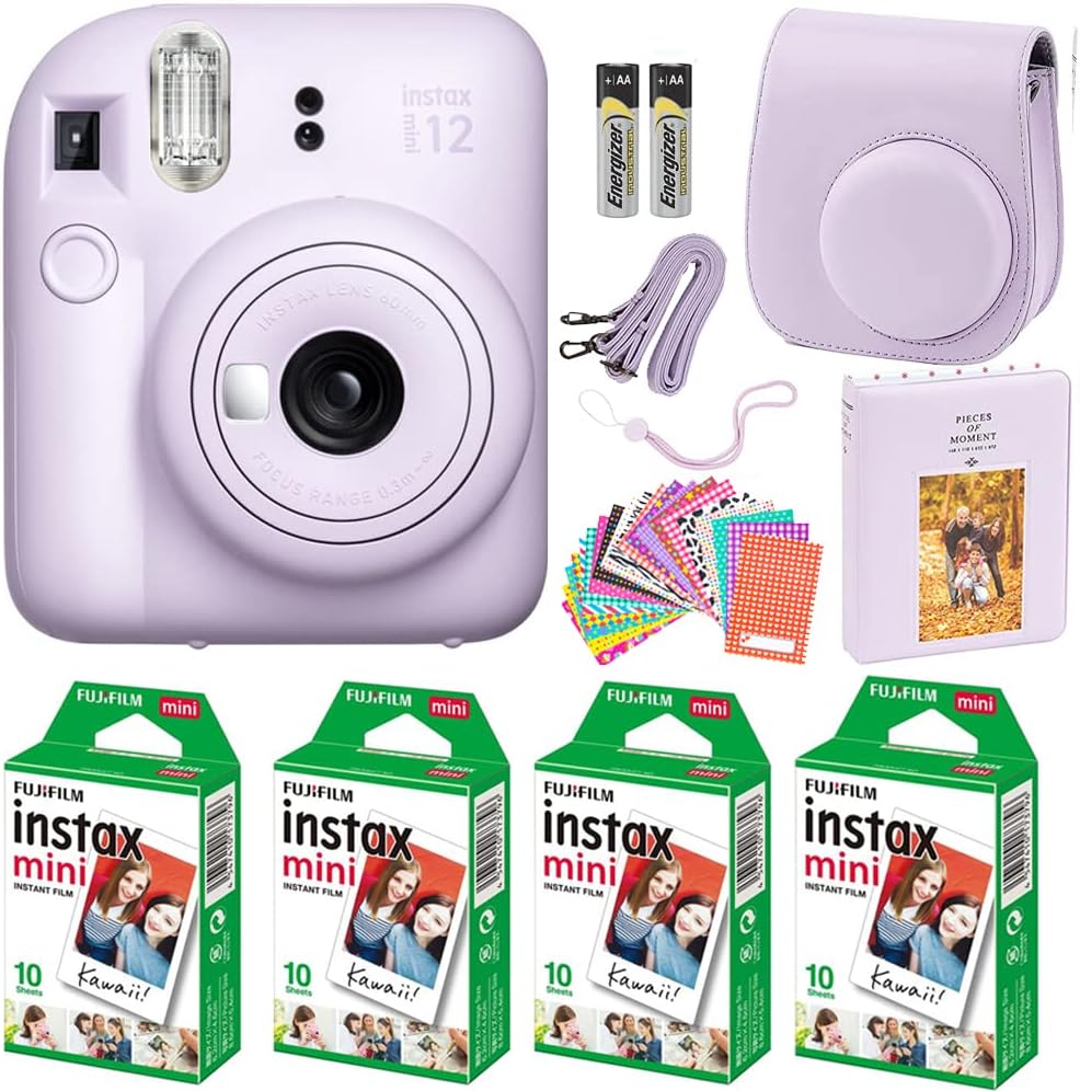 Fujifilm FJ89766 Instax Mini 12 Pastel Blue Camera