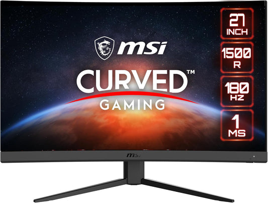 MSI G27C4 E3 27" 180Hz Curved Gaming Monitor: 1ms, FHD