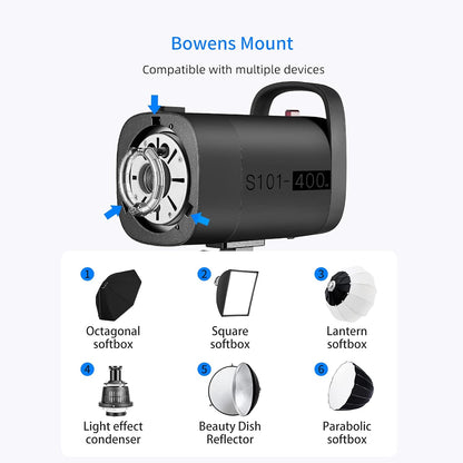 Neewer 10099483 400W Studio Strobe Flash Monolight