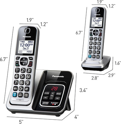 Panasonic KX-TGD892S Cordless Phone Bluetooth, Talking Caller ID