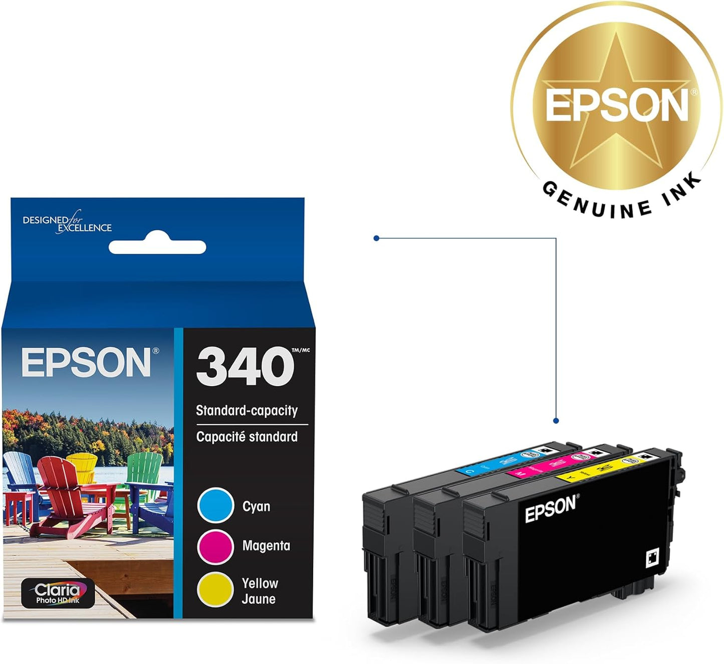 Epson T340923-S 340 Claria Photo HD Ink Combo Pack