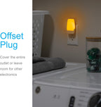 GE 76135 Amber LED Dusk-to-Dawn Night Light 2-Pack