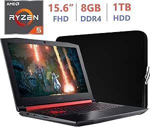Acer AN515 Nitro 5 Gaming Laptop - Ryzen 5, 8GB, 1TB HDD (Renewed)