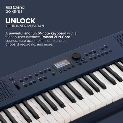 Roland GOKEYS3-MU 61-Note Music Creation Keyboard Blue