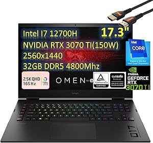 HP HP OMEN Gaming Laptop: 17.3", RTX 3070 Ti, 32GB, 2TB SSD