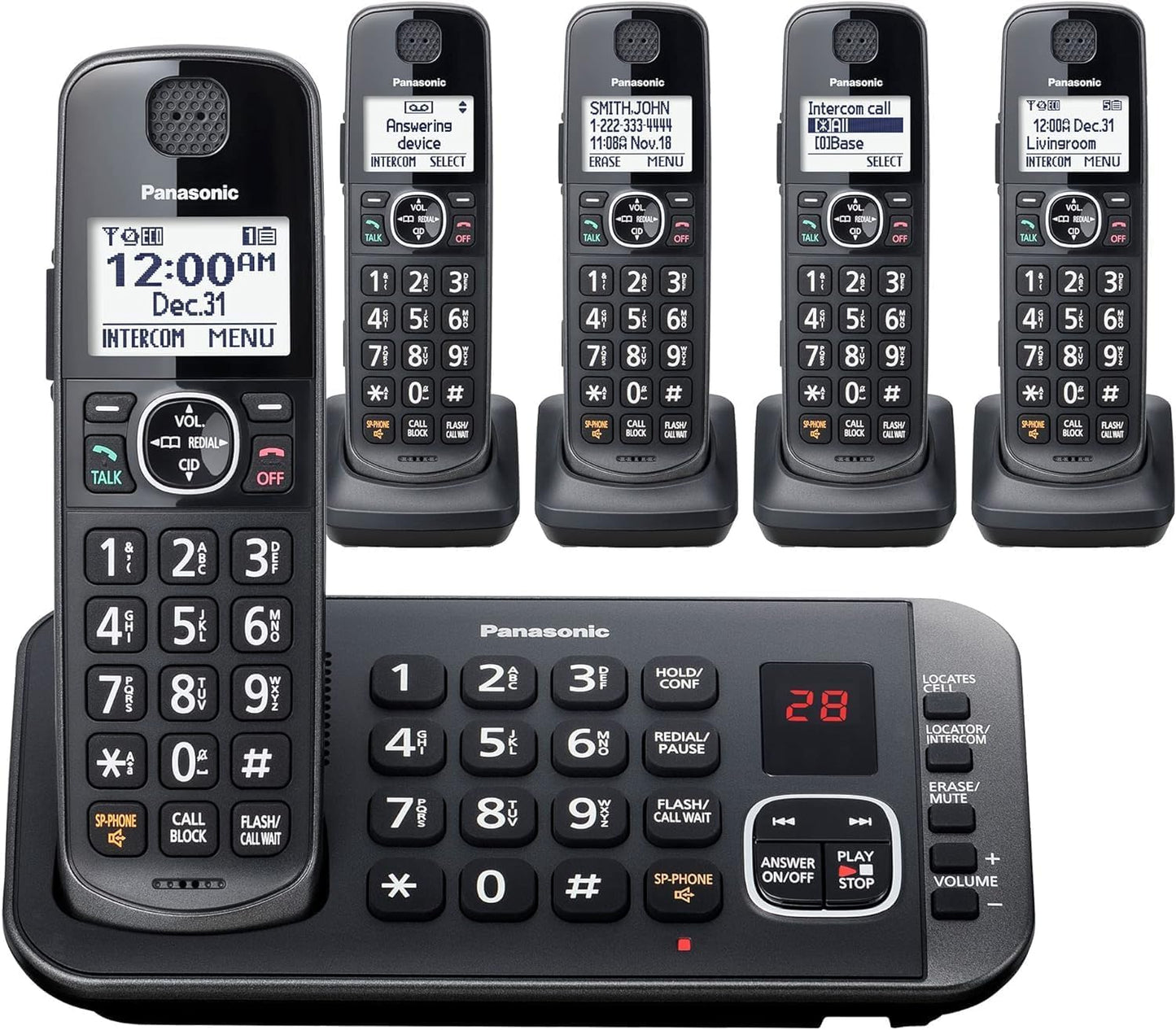 Panasonic KX-TGE645M DECT 6.0 Cordless Phone
