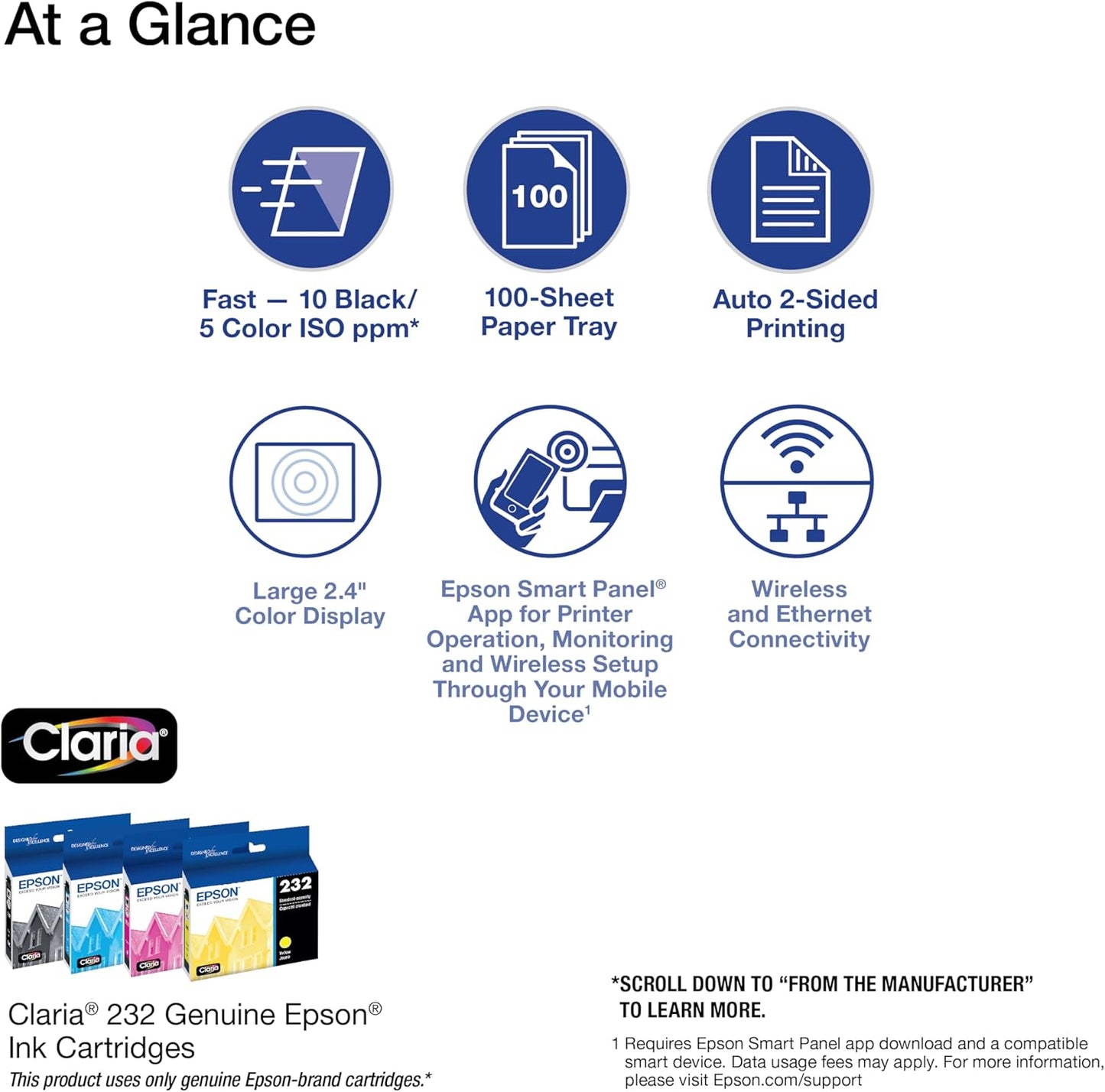 Epson XP-4205 Wireless All-in-One Printer Renewed