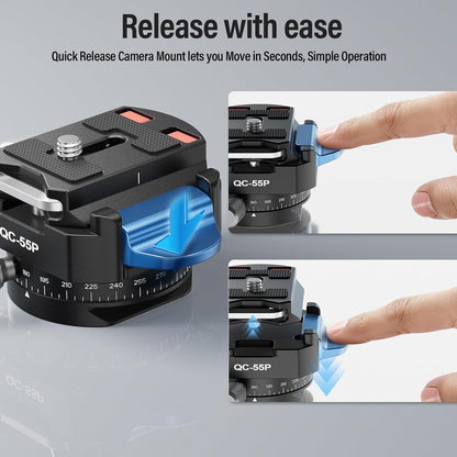 Sirui QC-55P 55mm Quick Release Plate Panoramic Head