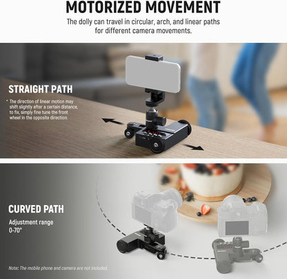 Neewer 10102371 Motorized Camera Dolly - App Controlled