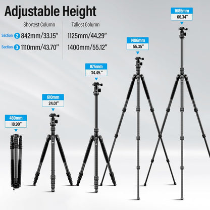 Sirui Traveler 7C Carbon Fiber Tripod with Ball Head