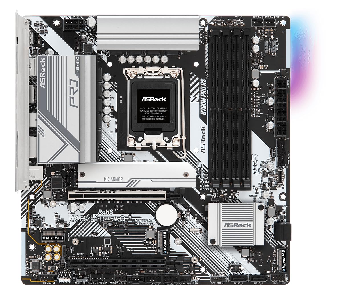 ASRock B760M Pro RS DDR5 Motherboard - Intel LGA1700