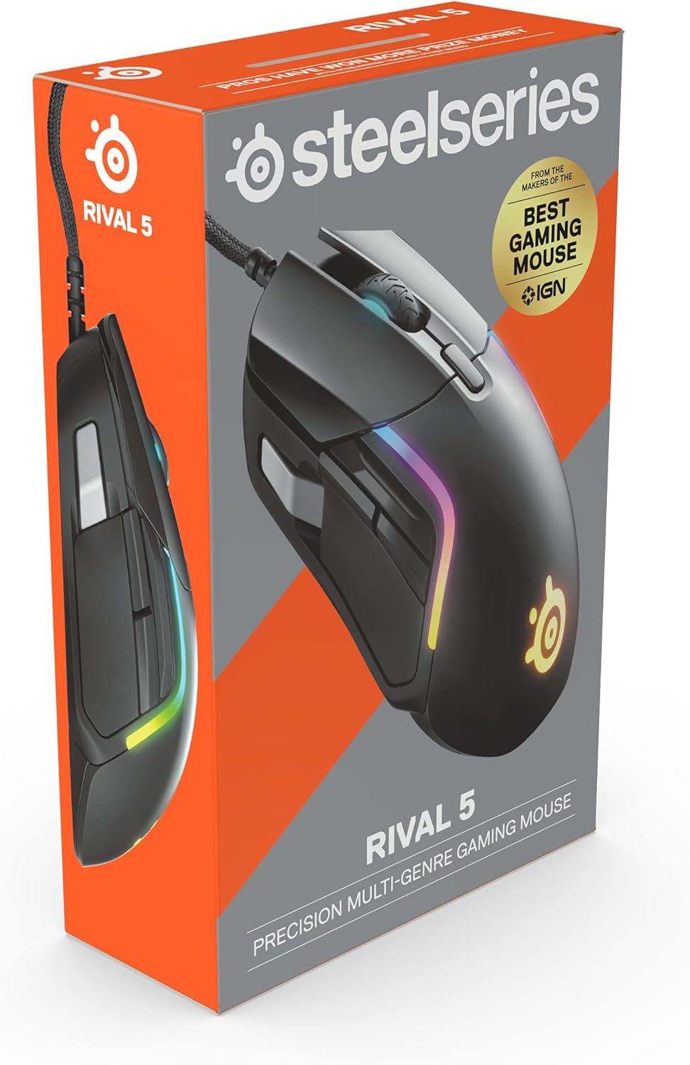 SteelSeries Rival 5 RGB Gaming Mouse (Renewed)