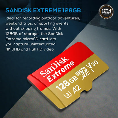 GoPro HERO12: Black 4K Camera Bundle with Battery & 128GB Card