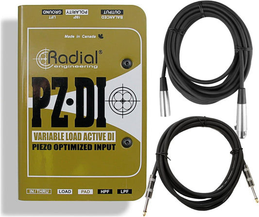 Radial Engineering R8003005 PZ-DI Instrument Direct Box Bundle