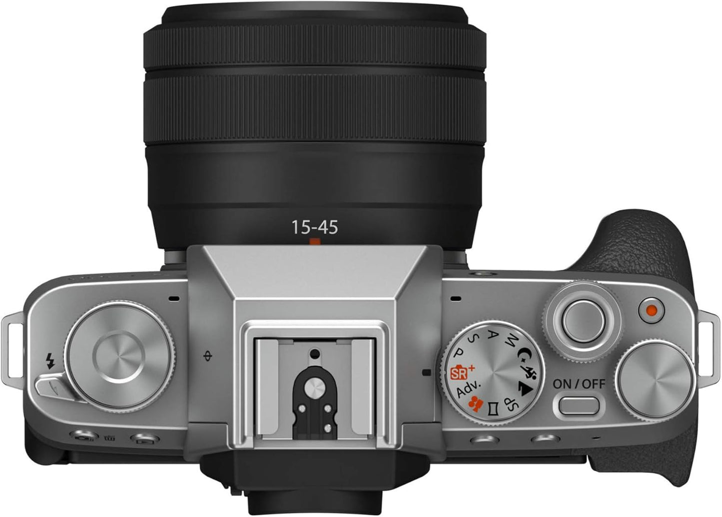 Fujifilm X-T200 Mirrorless Camera XC15-45mm Lens Kit Silver
