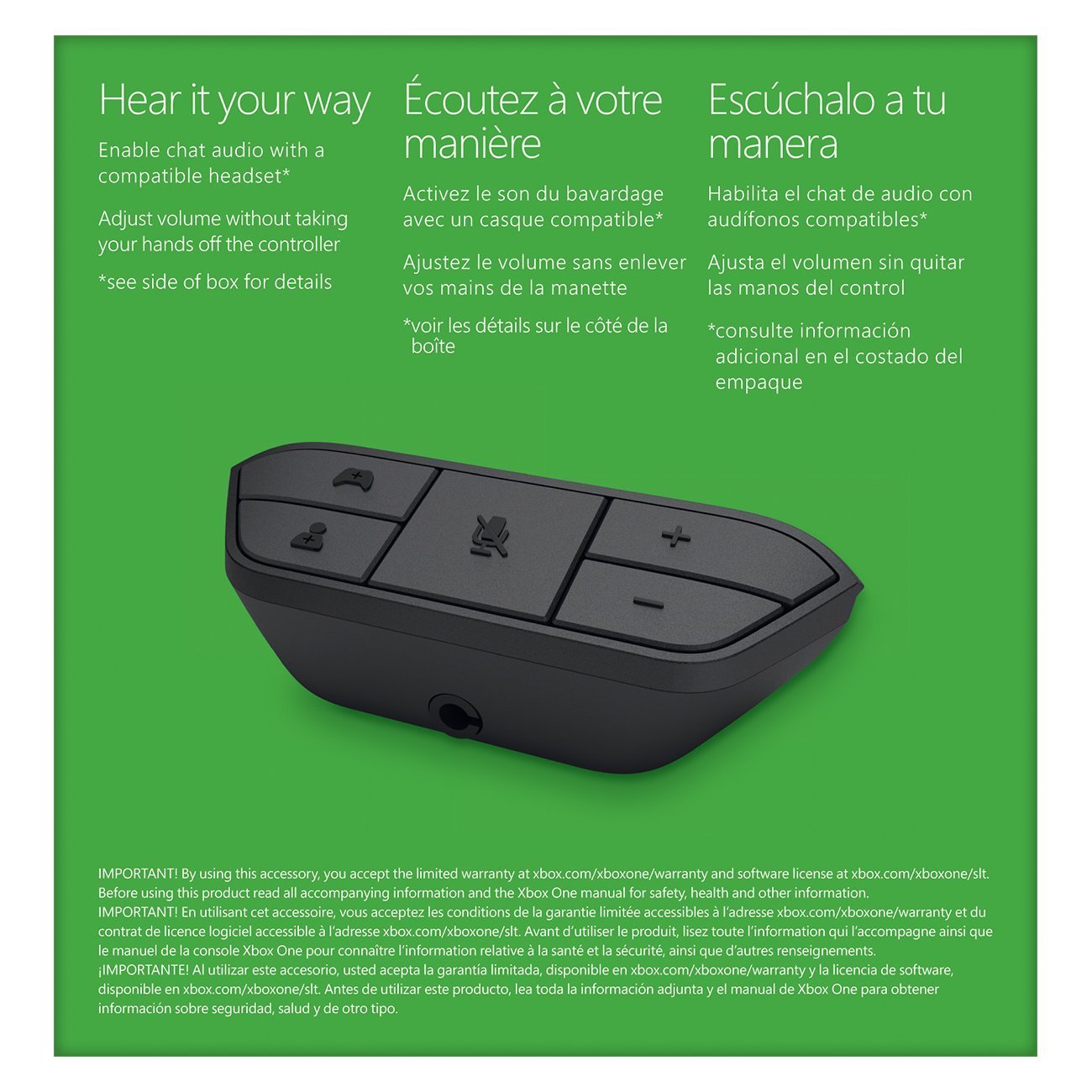 Microsoft 6JV-00006 Xbox One Stereo Headset Adapter