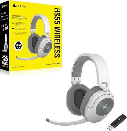 Corsair CA-9011281-NA HS55 Wireless Gaming Headset White