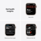 Apple Watch Series 7: 41mm, Starlight Aluminum, GPS, Renewed