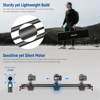 Neewer 10101208 Motorized Camera Slider 47"