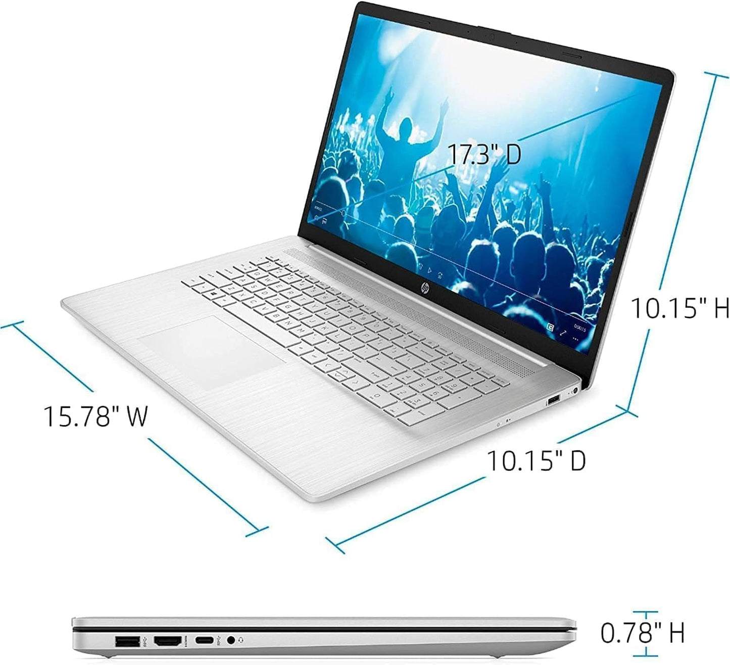HP 17 Ryzen 5 5500U 17.3" FHD Laptop
