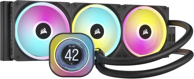 Corsair CW-9061008-WW iCUE Link H150i LCD - 360mm Liquid CPU Cooler — main product image