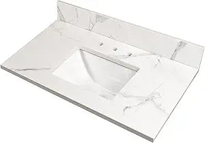 MSI Calacatta Nowy 49" Marble Vanity Top