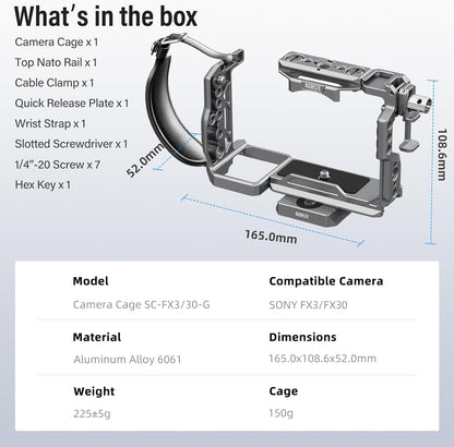Sirui SC-FX3/30-G Camera Cage for Sony FX3/FX30