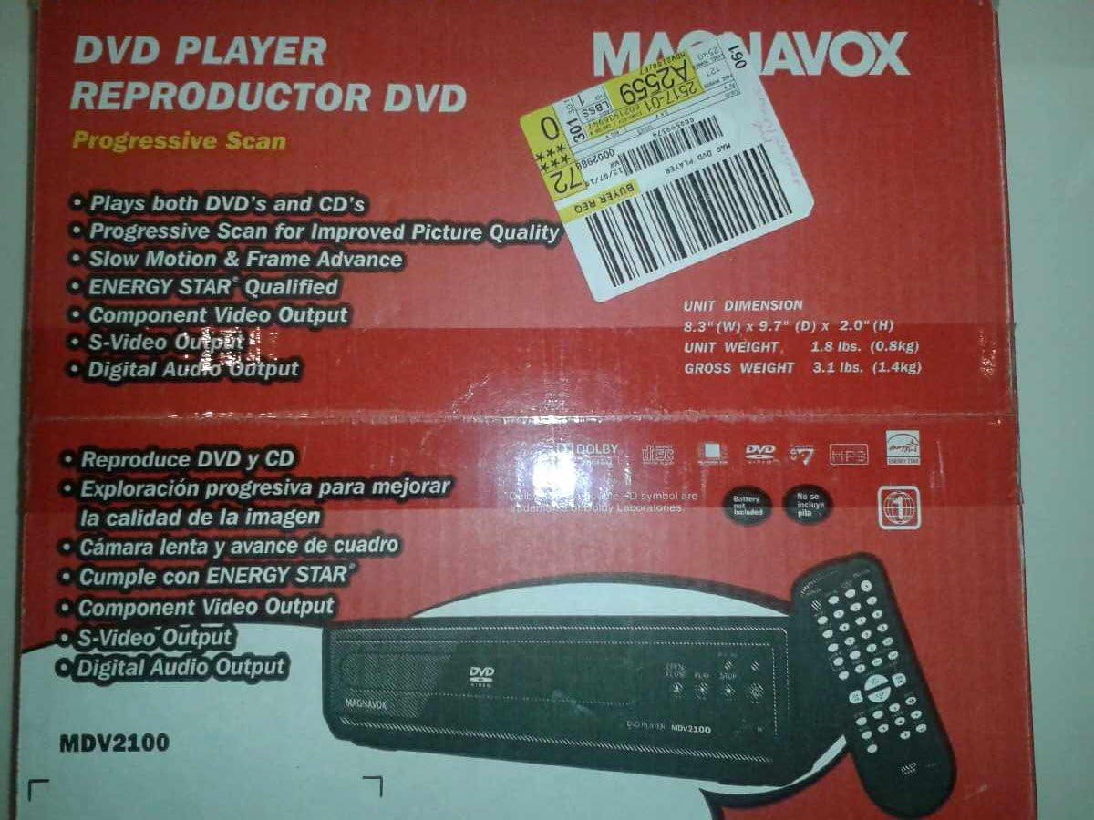 Magnavox MDV2100/F7 DVD Player Progressive Scan Zoom (Renewed)