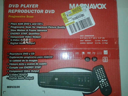 Magnavox MDV2100/F7 DVD Player Progressive Scan Zoom (Renewed)