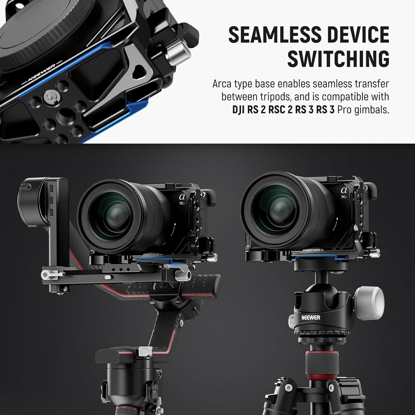 Neewer A7C II Camera Cage Video Rig Arca Type