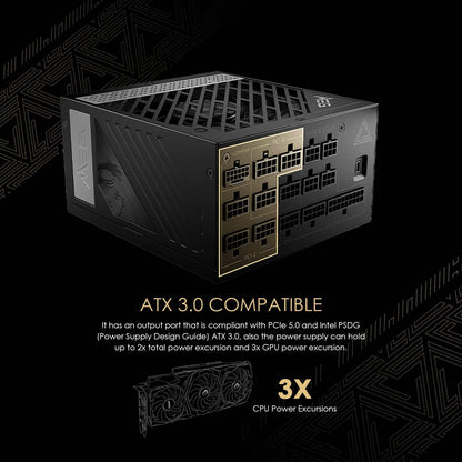 MSI MEGAI1300PPCIE5 1300W ATX 3.0 Gaming Power Supply