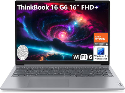 Lenovo 16 G6 ThinkBook 16" FHD+ Laptop Ryzen 5
