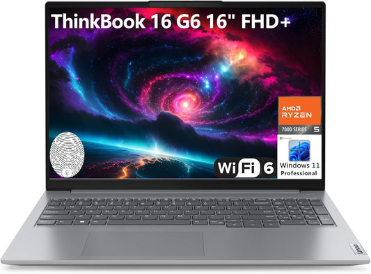 Lenovo 16 G6 ThinkBook 16" FHD+ Laptop Ryzen 5