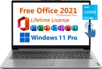 Lenovo 15-1i82QD FHD Touchscreen Laptop + Office 2021