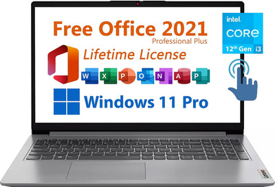 Lenovo 15-1i82QD FHD Touchscreen Laptop + Office 2021