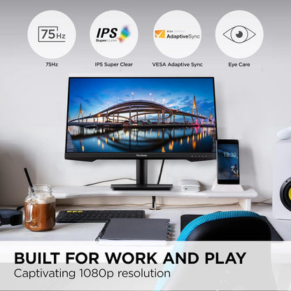 ViewSonic VA2409M 24" IPS FHD Monitor 75Hz