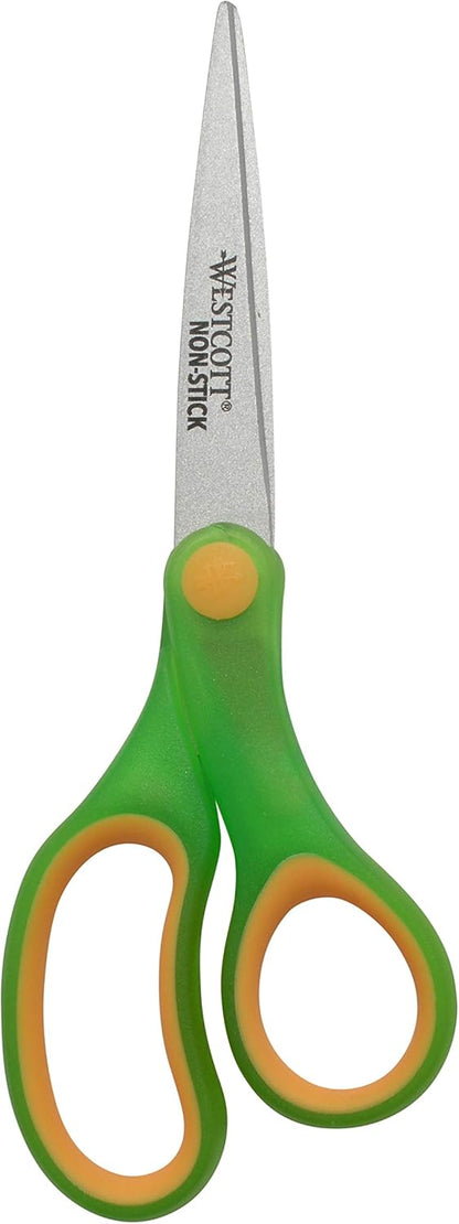 Westcott 17832 7" Non-Stick Kids Scissors Assorted Colors