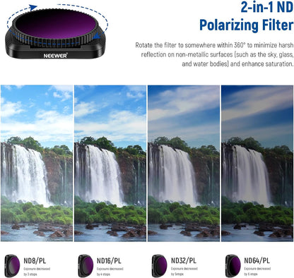 Neewer 10094771 Magnetic ND/PL Filter Kit DJI Osmo Pocket
