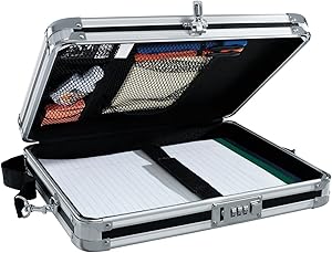Vaultz VZ01230 Locking Storage Clipboard (Black)