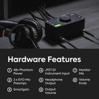 Audient EVO4 USB Audio Interface Recording Studio
