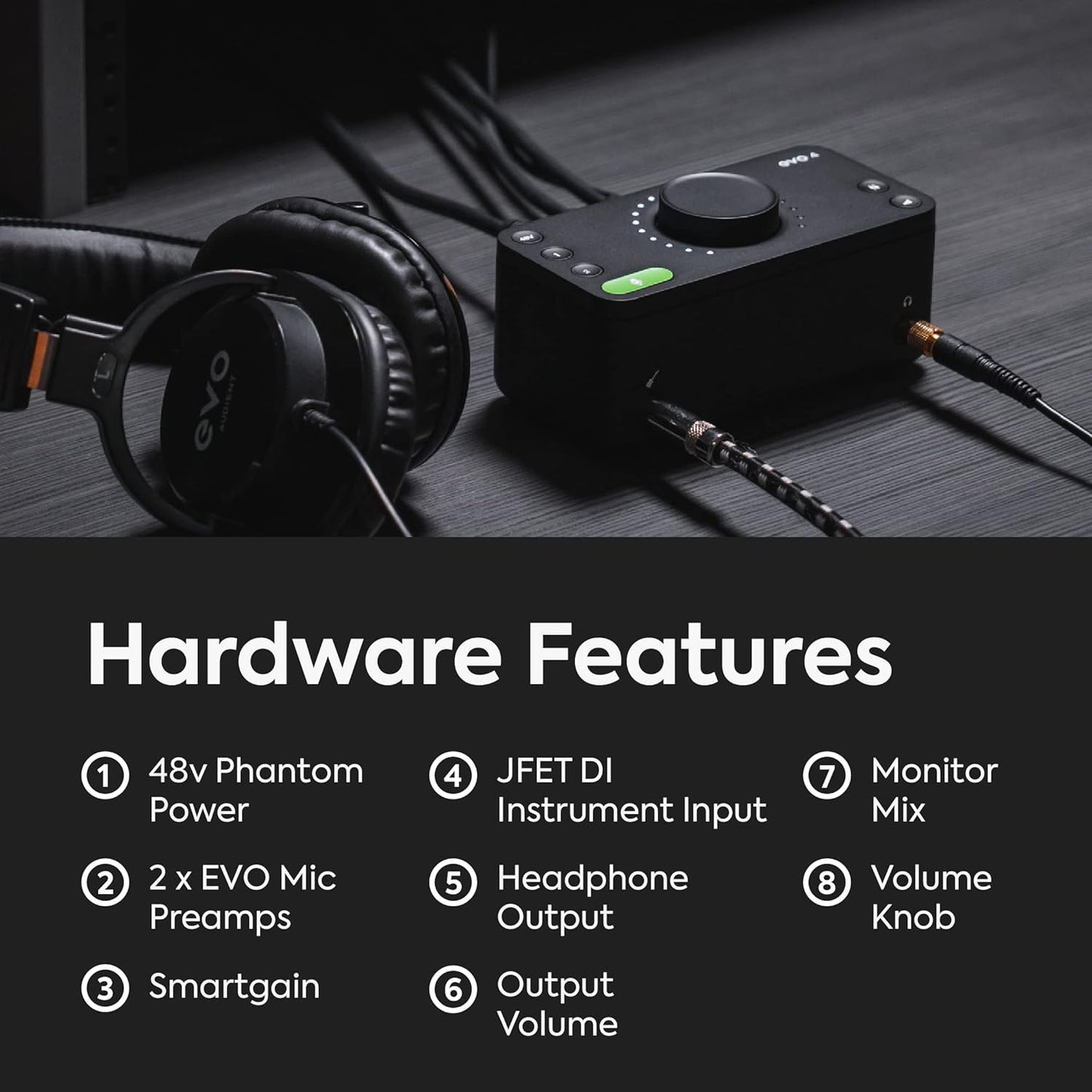 Audient EVO4 USB Audio Interface Recording Studio
