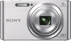 Sony DSCW830 20.1MP 8x Zoom Digital Camera Silver