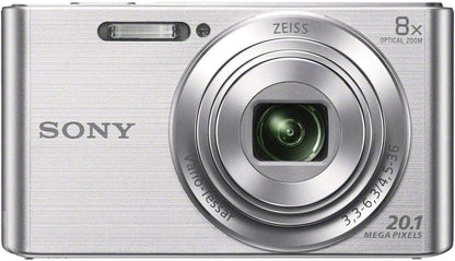 Sony DSCW830 20.1MP 8x Zoom Digital Camera Silver