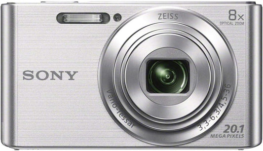 Sony DSCW830 20.1MP 8x Zoom Digital Camera Silver
