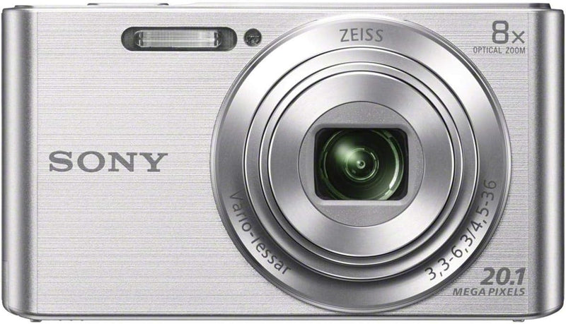 Sony DSCW830 20.1MP 8x Zoom Digital Camera Silver — main product image