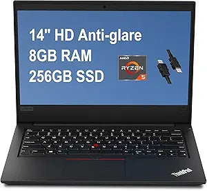 Lenovo ThinkPad E495 Business Laptop: Ryzen 5, 8GB, 256GB SSD — main product image