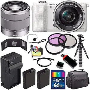 Sony ILCE5000L/W-15 Alpha a5000 Mirrorless Camera Bundle — main product image